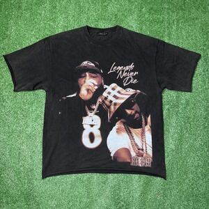 Rod Wave Legends Never Die T-Shirt‎ Size XL Graphic Rap Tee Black Hip Hop